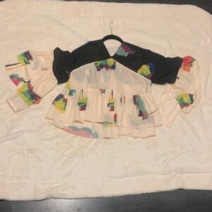 Artistic Multicolor Women's Blouse